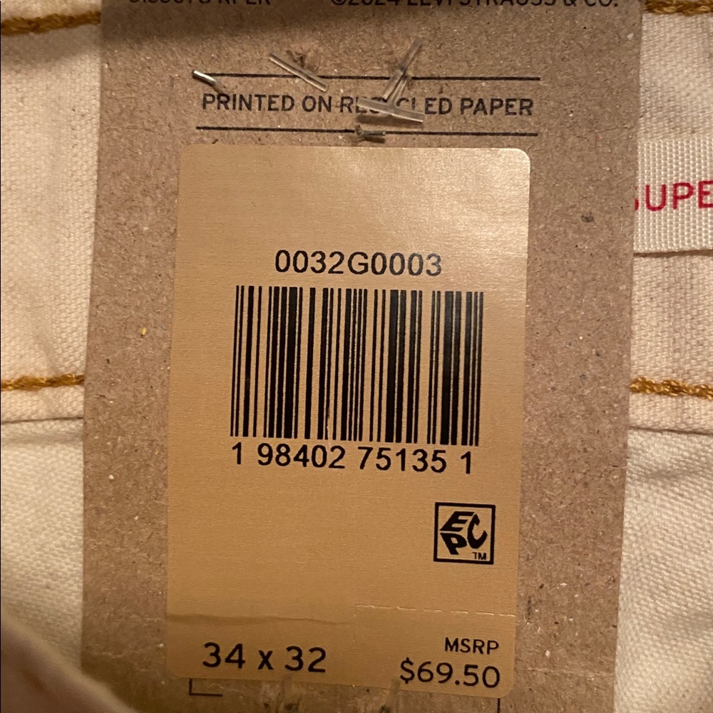 Levi's Women’s Superlow Loose Cargo Pants…size 34x32 - Picture 7 of 7